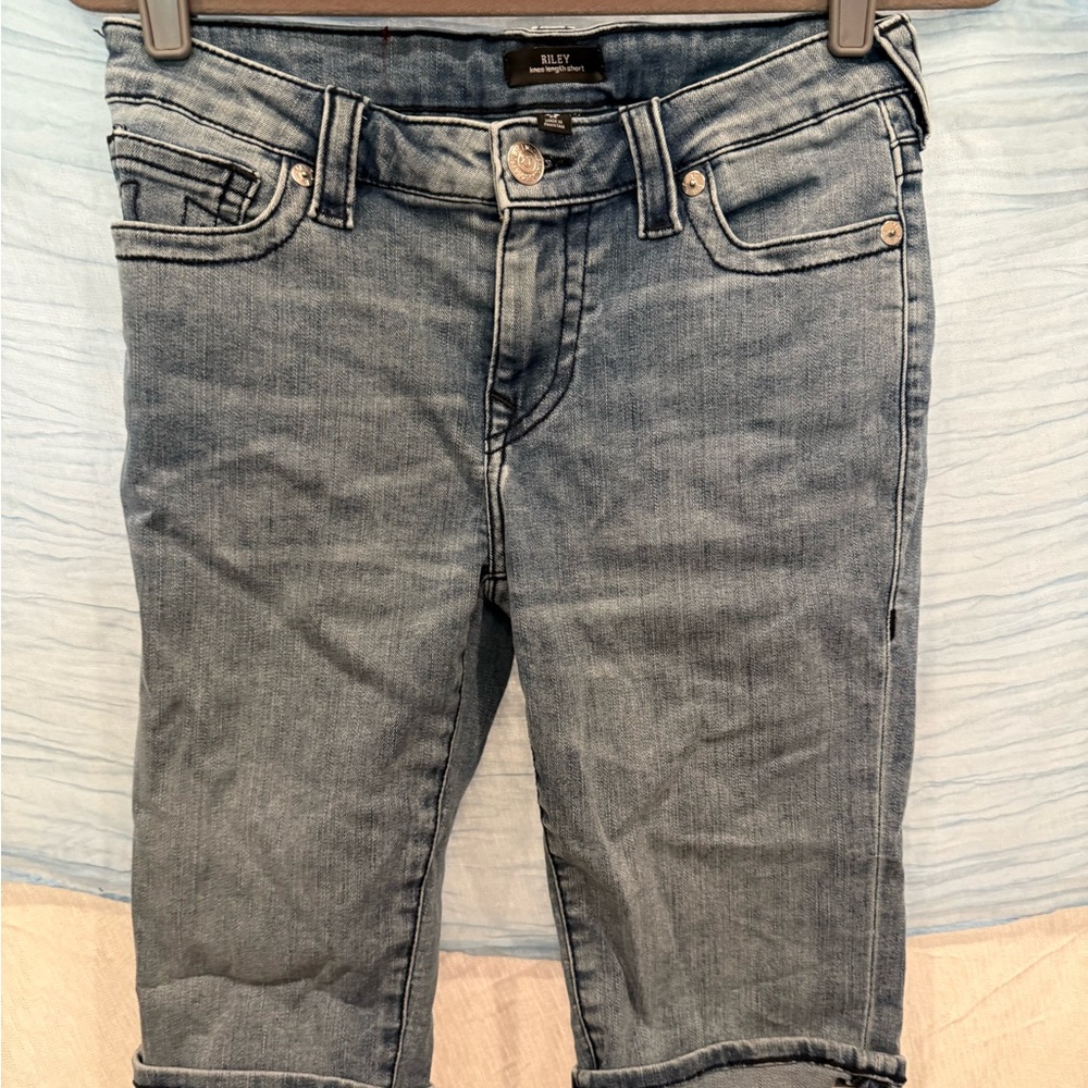 True Religion Blue Jean Shorts